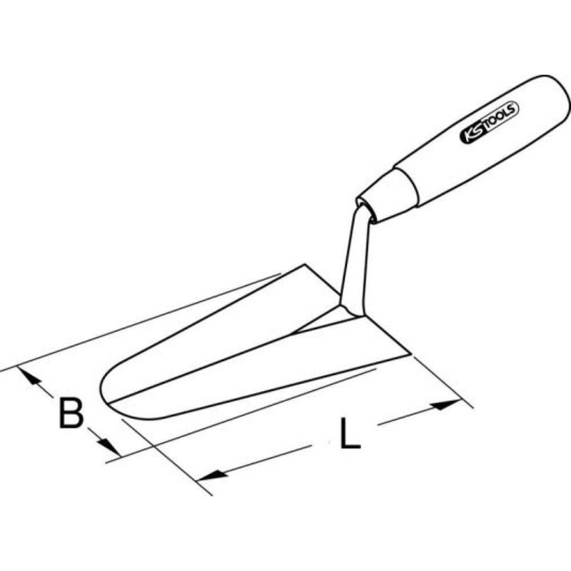 KS Tools 200mm Round Gauging Trowel