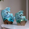 Desktop Sea Wave Decoration Delicate Resin Lamp Night Light for