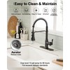 HOIGY Oil Rubbed Bronze Kitchen Faucet with Pull Down Sprayer,