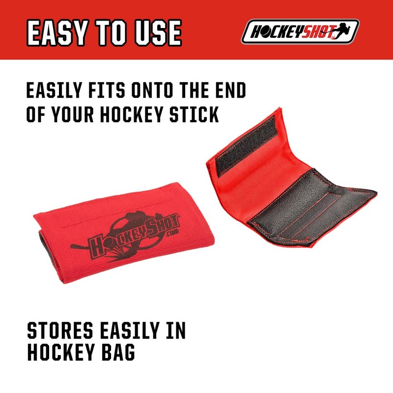 HockeyShot Stickhandling Weight - 6oz Red Hockey Stick Weight for