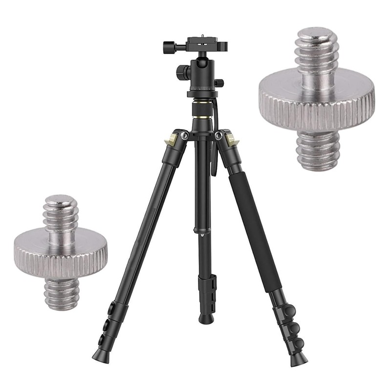 2Pcs 1/4" to 1/4" Male Threaded, Screw Adapter, Double Head