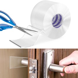 Cuttable Cabinet Door Bumpers 2 inch Cuttable Headboard Stopper Furniture Pads, Self Adhesive Furniture Soundproof Pads Anti Shake Pads, for Most Furniture and Wall