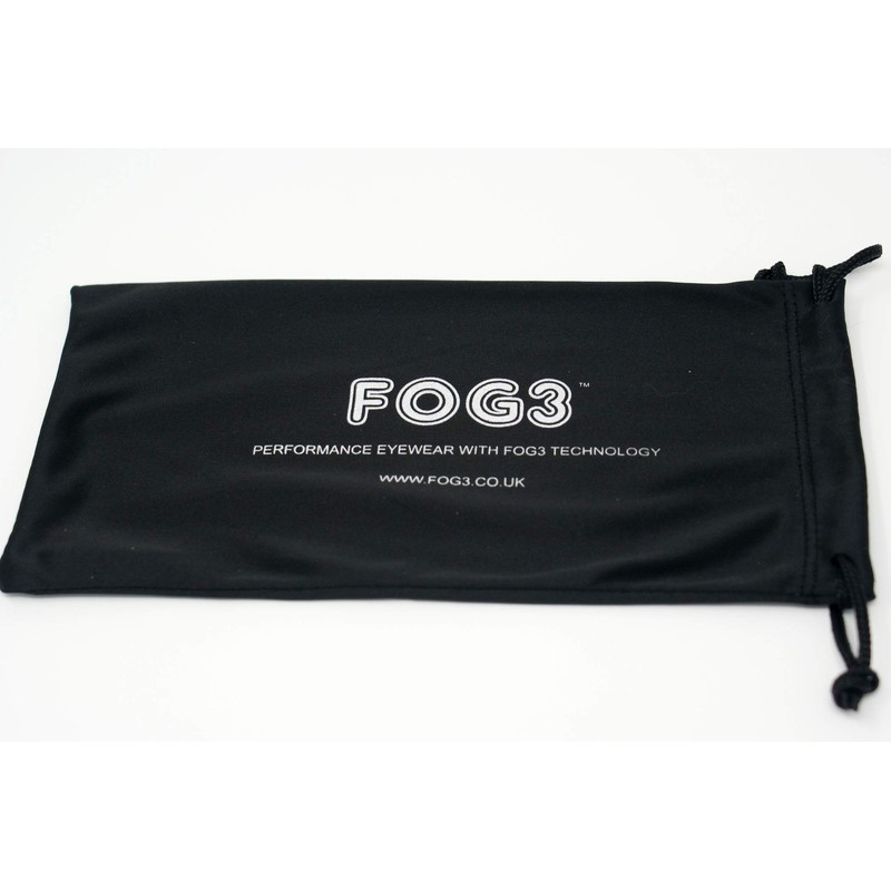 FOG3 Clear Antifog Motorcycle Sunglasses/Biker Glasses – Shatterproof UV400 Wraparound