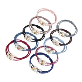 Baluue 10pcs Stretch Hair Ties Elastic Hair for Women Girls Random Color Ponytail Holders for Everyday Use