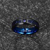 NUNCAD Men Classic 6mm Tungsten Carbide Ring for Men Women
