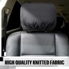 Tallew 4 Pcs Universal Car Headrest Cover Soft Car Seat