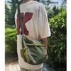 Large Canvas Messenger Bag with Multiple Pockets for Men and