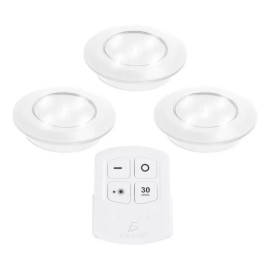 Ele-Gate Kit De Tres Lámparas Led + Control Remoto Auto Adheribles
