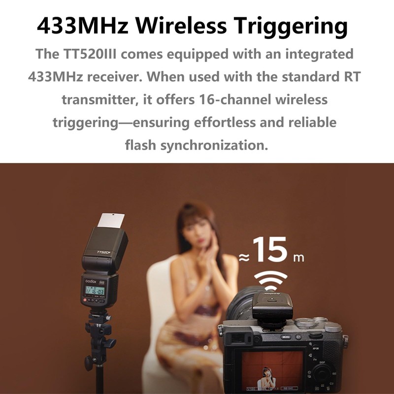 Godox TT520III TT520 III TT520-III Thinklite Digital Camera Flash Speedlite
