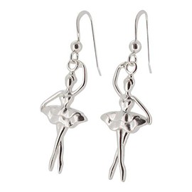 Touch Jewellery 925 Sterling Silver Ballerina Drop Earrings.