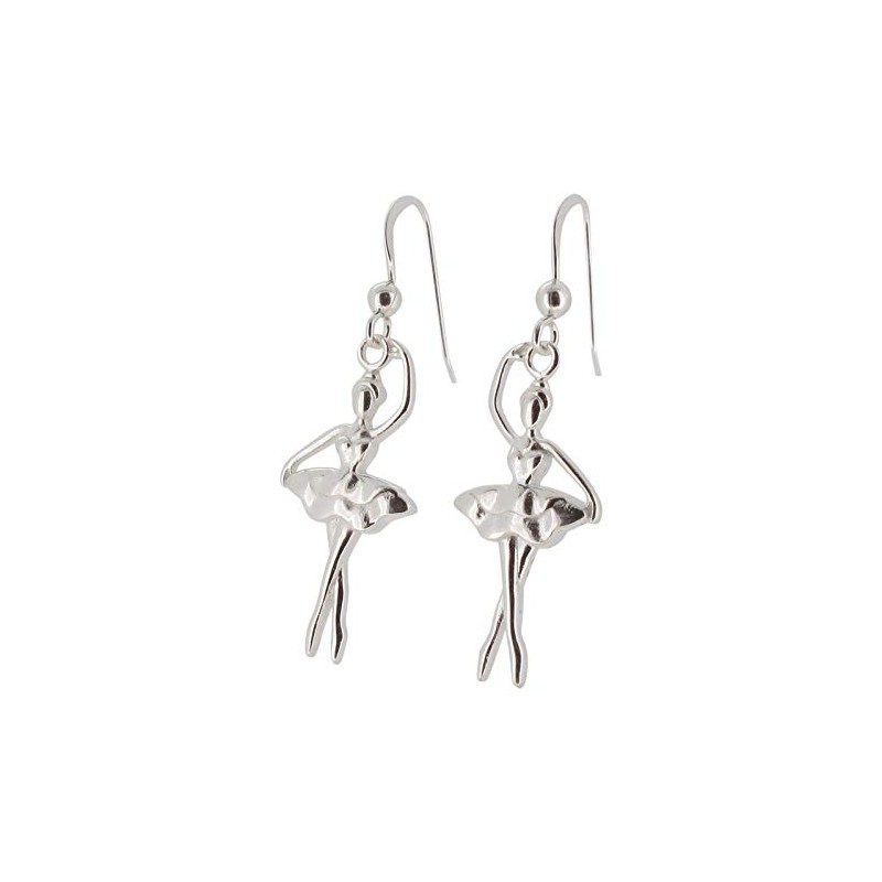 Touch Jewellery 925 Sterling Silver Ballerina Drop Earrings.