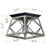 Q&S Rustic Farmhouse Ceiling Light Fixture Flush Mount Vintage Ceiling