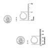 LeCalla 925 Sterling Silver Hoop Earrings for Women | Small