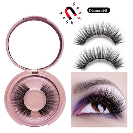 Reusable 3D Magnetic False Lashes Extension Kit with Eyeliner - No Glue Needed, Unscented, Easy to Apply, Long-Lasting, Comfortable, Perfect for Mothers Eyes Makeup Sets Cosmetic - Specification: Diamond