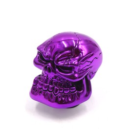 uxcell Universal Skull Head Style Car Manual Stick Gear Shift Knob Lever Shifter Purple