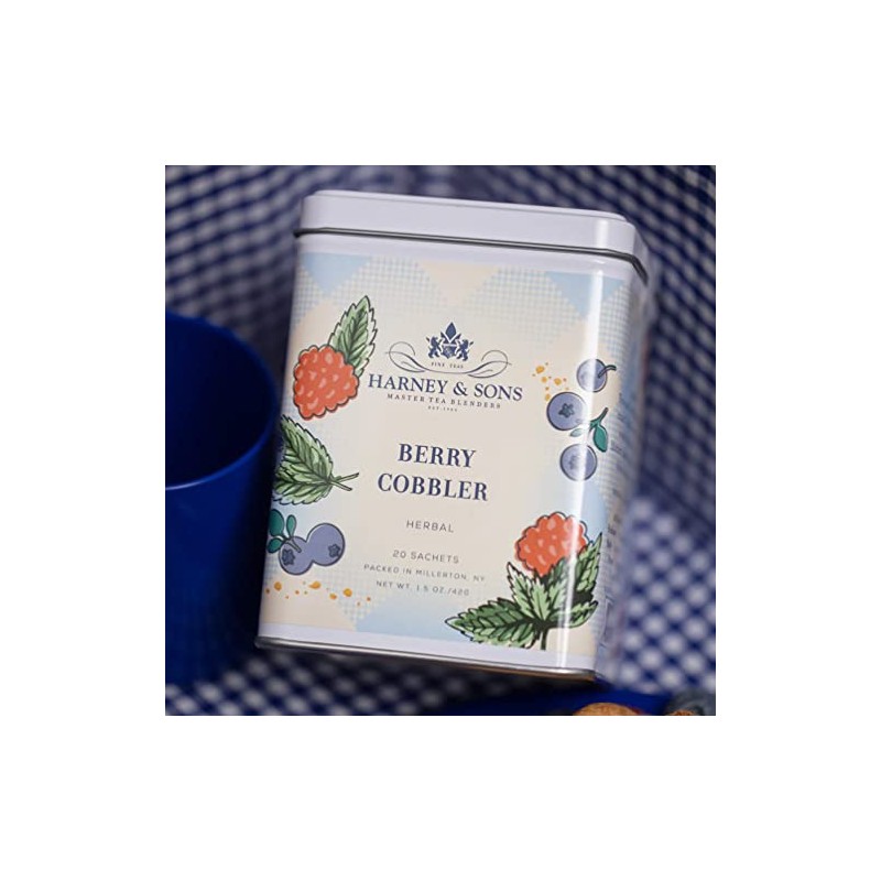 Harney & Sons Berry Cobbler Tea, Tin of 20 sachets,