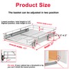 DINDON Pull Out Cabinet Organizer, (11" W x 21" D)