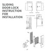 NCL Hardware Sliding Door Handle for Bath, Barn Door Flush