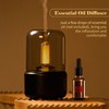 Candlelight Style Aroma Diffuser 120mL Mist Humidifier Warm White Night