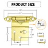 Brass Gold Cabinet Hinges for Kitchen Cabinet Door, 6 Pack