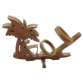 GMMH Design Palme Weinflaschenhalter Weinregal Weinständer Flaschenständer Flaschenhalter Weinhalter Holz