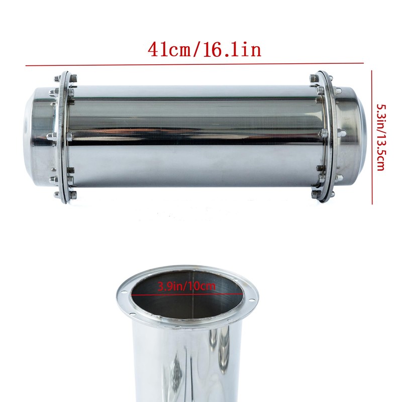 YCJvex Time Capsule Stainless Steel Waterproof Container (16.3 Inch)