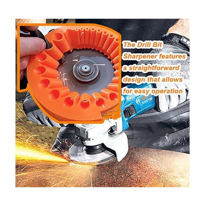 Drill bit sharpener for grinder, power drill bit grinder grinder