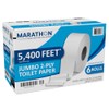 Marathon Bath Tissue, Jumbo Roll, 2-Ply, 3.3" x 900', 6