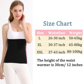 AIDIER Unisex Thermal Plush Lumbar Warmer Soft Elastic Knit Lower Back Support Brace Thicken Abdominal Binder Kidney Warmer Waist Belt Stomach Tummy Trimmer Band Belly Warmer for Women Men Elder