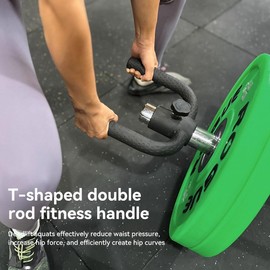 CYBEOE Landmine Handle (550LB Max) T Bar Row Attachment with Zero-Slip Lock, Heavy Duty Barbell Row Attachment for 2 Inch Olympic Bar, Pro TBar Row Handle, Landmine Row Attachment