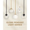 Emak Modern 7 Inch Globe Pendant Lights, Industrial Gold Pendant