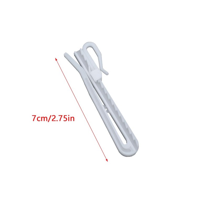 UtySty 40 Pack Curtain Hooks Drapes Hanger Adjustable Shorten Hanging