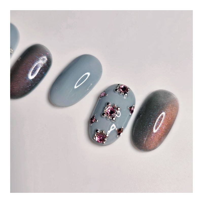antique sun nail tip - Coffin Midi / antique 수네일팁