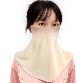 Besince Face Cover, Neck Guard, Cool to Touch, UPF 50+, Protects Your Neck, Washable, Does Not Strain from Breathing, UV Protection, Sun Protection, Sun Protection, Breathable, Sweat Absorbent, Quick