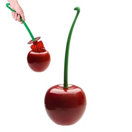 NXPWRC 1 Piece Cherry Toilet Brush, Novelty Toilet Brush, Toilet Brush And Holder Set, Hidden Toilet Brush Set, Compact Toilet Brush, Bathroom Toilet Brush