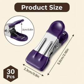 Clothes Pegs 30 Pack Heavy Duty, Pegs for Washing Line, Multipurpose Clips for Photos, Food Bags, and Home Organization