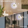 COLORNEON Silent Moon Neon Clock with Dimmable Light - 4-in-1