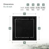 Vent Systems 6" x 6" Inch Anthracite Plastic Access Panel