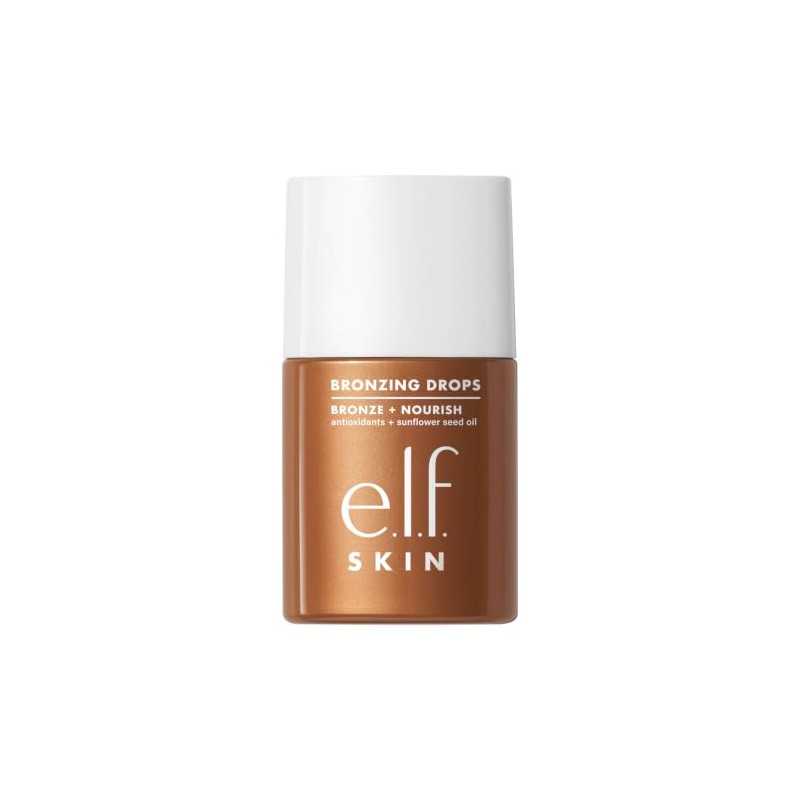 e.l.f. SKIN Bronzing Drops Bronceador Líquido Dorado Cálido Shimmer