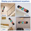 BOXOB Skateboard Deck Wall Mount, 360-Degree Rotating Skateboard Wall Hanger