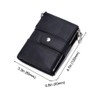DUXIAOSHA Men's Genuine Leather Wallet, Bi-Fold Wallet, Wallet with Chain,