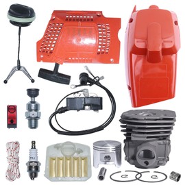 Mtanlo For Husqvarna 346XP 350 351 353 For Chainsaw, 45mm Cylinder Piston Kit, 503 91 05-01/503910501, 537 25 30 02, 537 10 47 02, 537 42 30 01, 537-02-40-03, 5370240-02