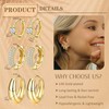 LOLIAS Gold Hoop Earrings Set for Women 14K Gold Plated