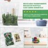 MARCPRINT Set of 100 automatic re-utilisables in plastic transparent de