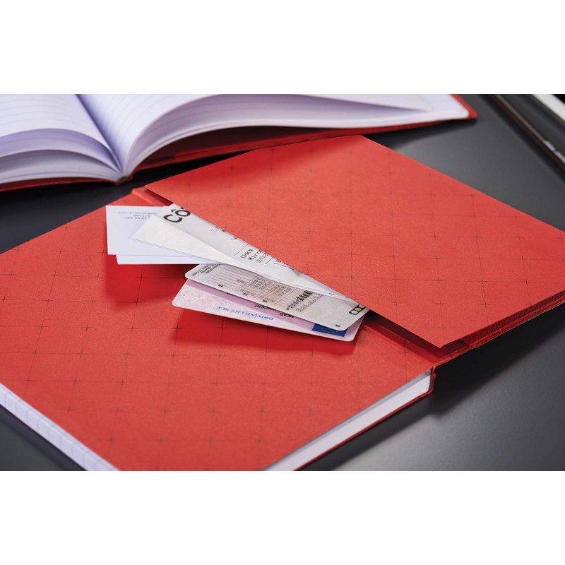 Oxford Black n' Red A4 Soft Cover Casebound Notebook Ruled