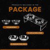 Dog and Cat Bowls Elevated Set - Acrylic Feeder Stand