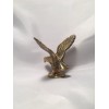 Vintage 3" Small Solid Brass Soaring Flying Eagle Figurine Statue