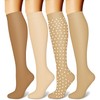 CHARMKING Compression Socks for Women and Men Circulation (4 Pairs)