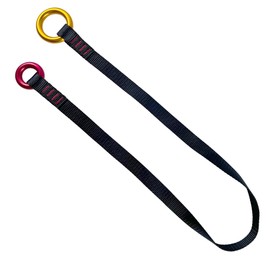 Fuziddn Tree Climbing Friction Saver, 35.4"/43" Adjustable Arborist Cambium Saver with Retrievable Anchor, Professional Loop Belt Sling for Safe Tree Climbing and Rigging