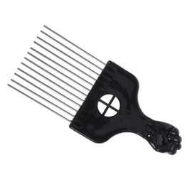 OATIPHO Wide Tooth Steel Needle Comb for Hair Detangling Rake Comb Plastic Handle for Thick Hair and Styling Suitable for Salon and Home Use